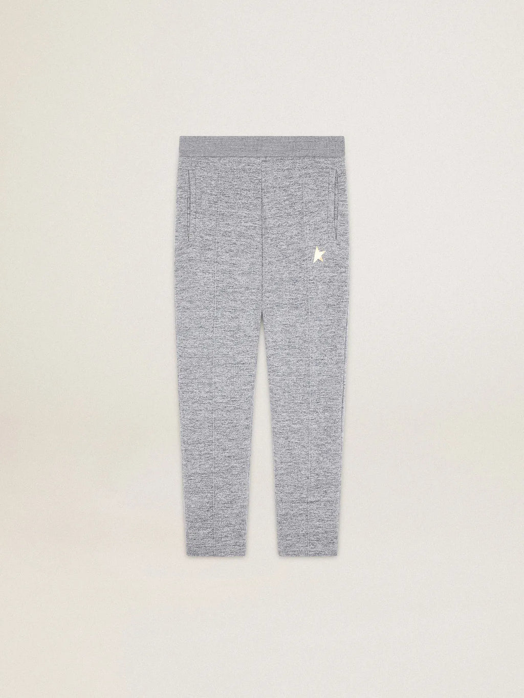 Pantalone jogging di colore grigio con stella dorata sul davanti