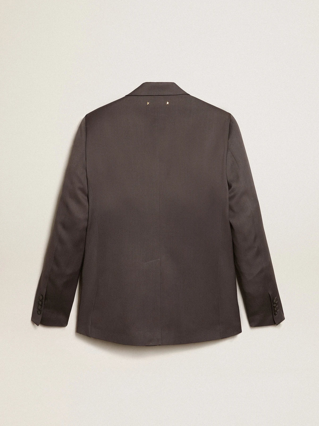 Blazer monopetto in lana color grigio
