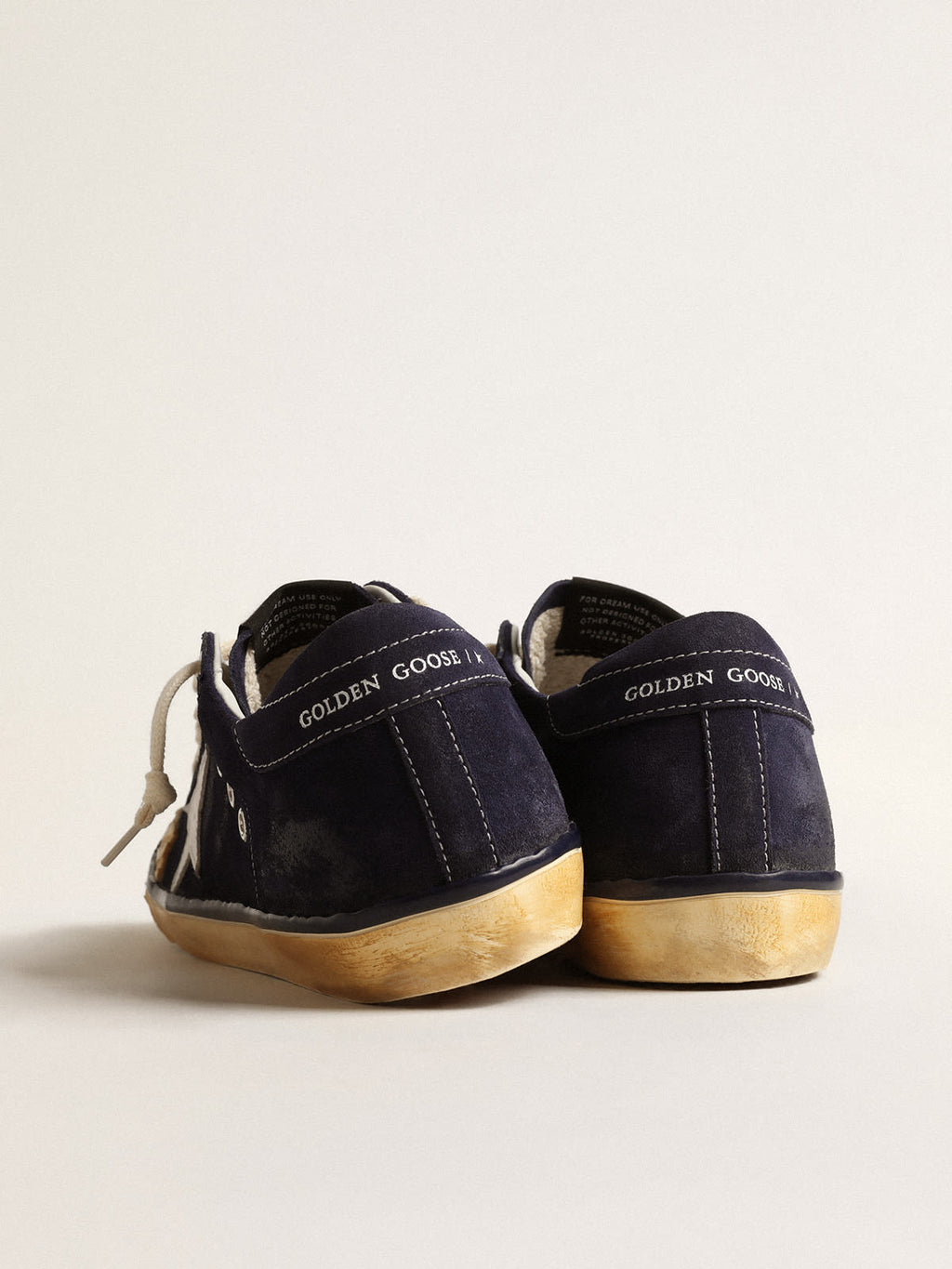 Super-Star Penstar Donna LTD in suede blu con stella bianca