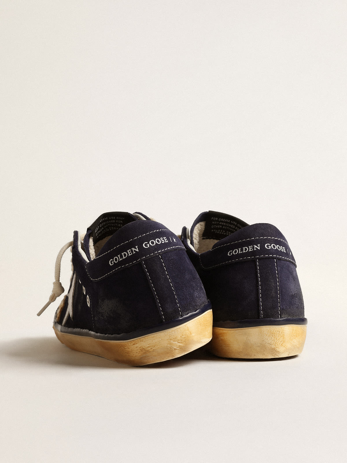 Super-Star Penstar Donna LTD in suede blu con stella bianca