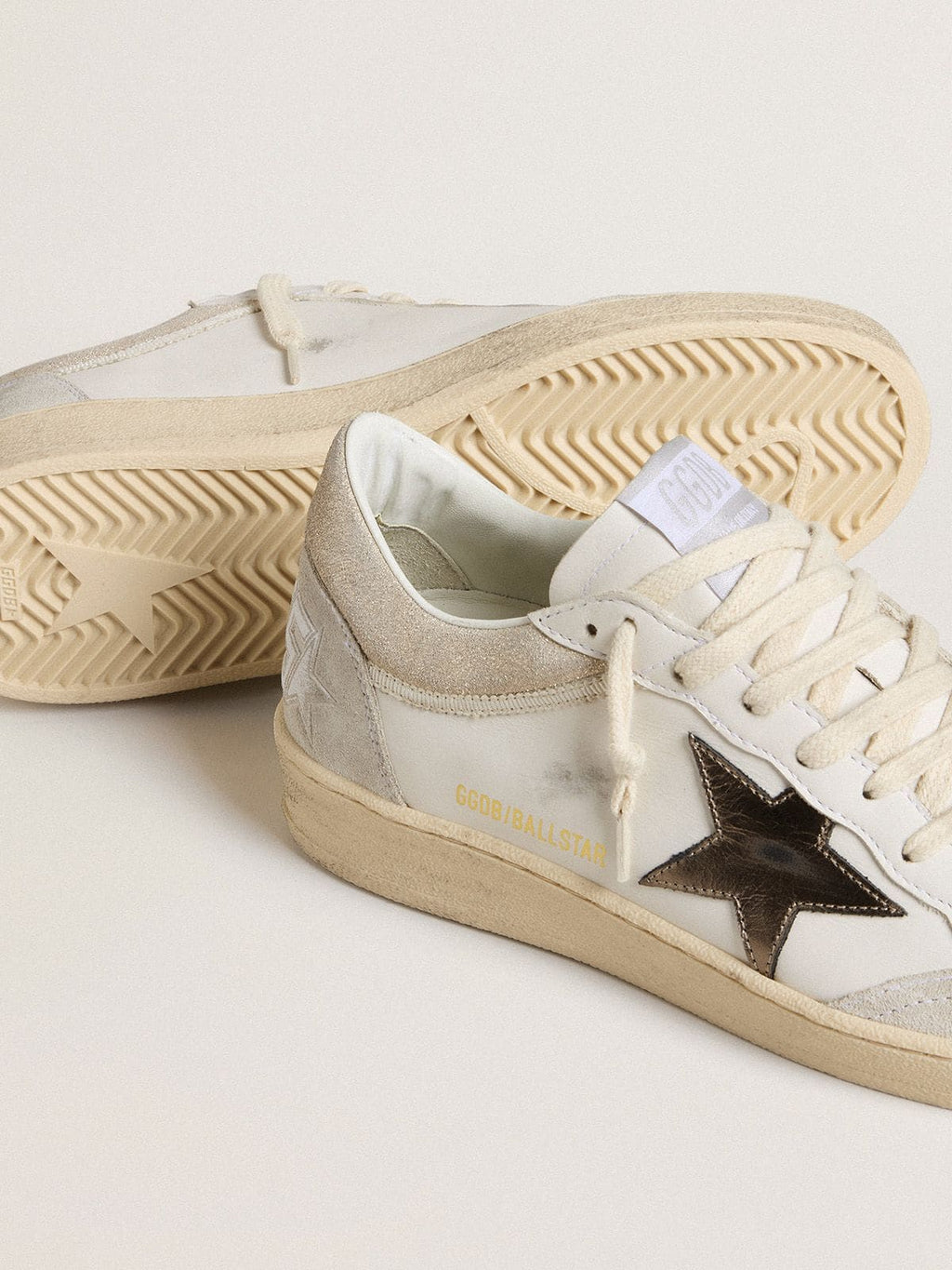 Women's Ball Star with metallic leather star and glossy leather heel tab