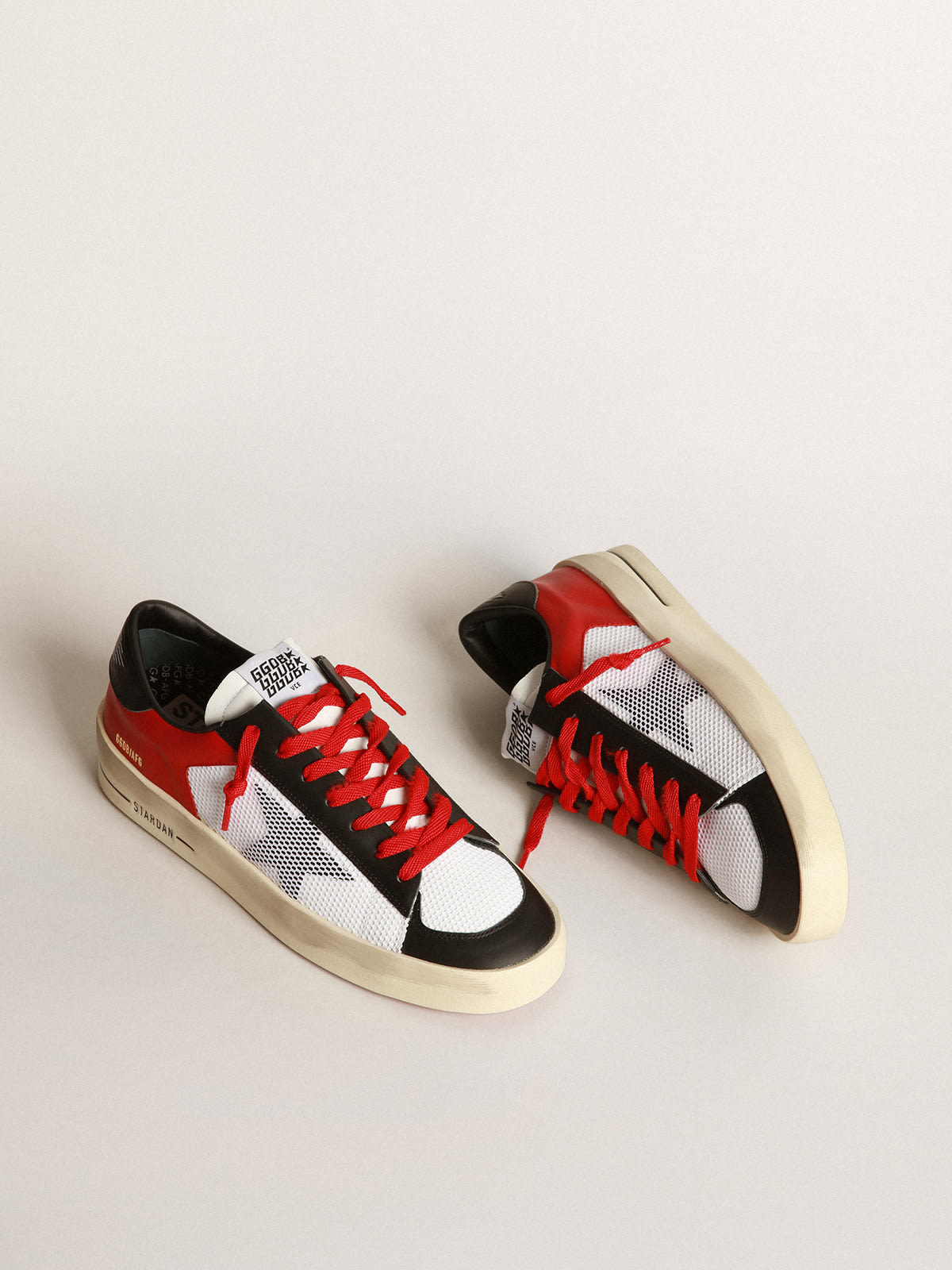 Sneakers Stardan in pelle con inserti in mesh
