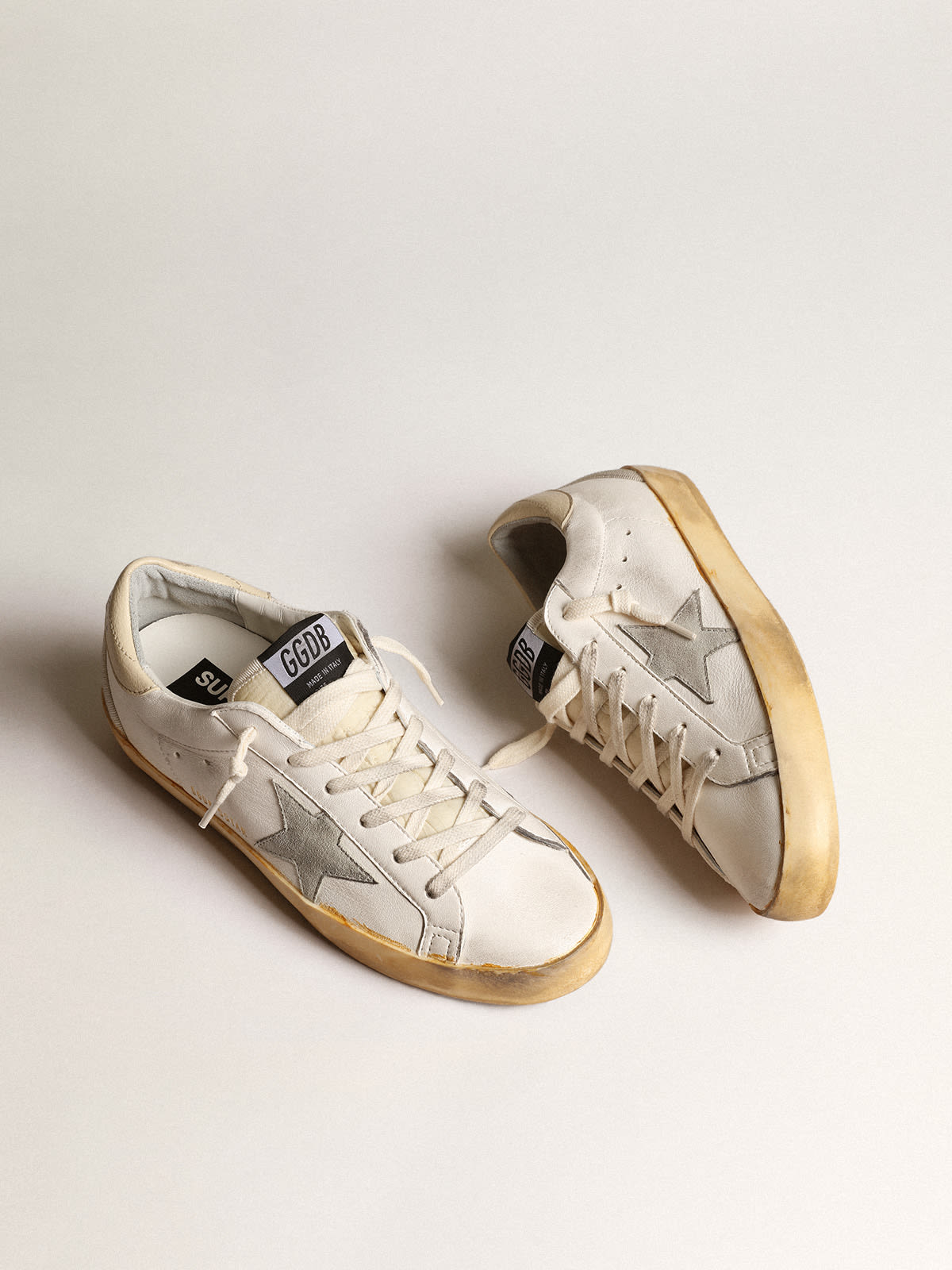 Super-Star LTD con stella in suede ghiaccio e talloncino in PVC