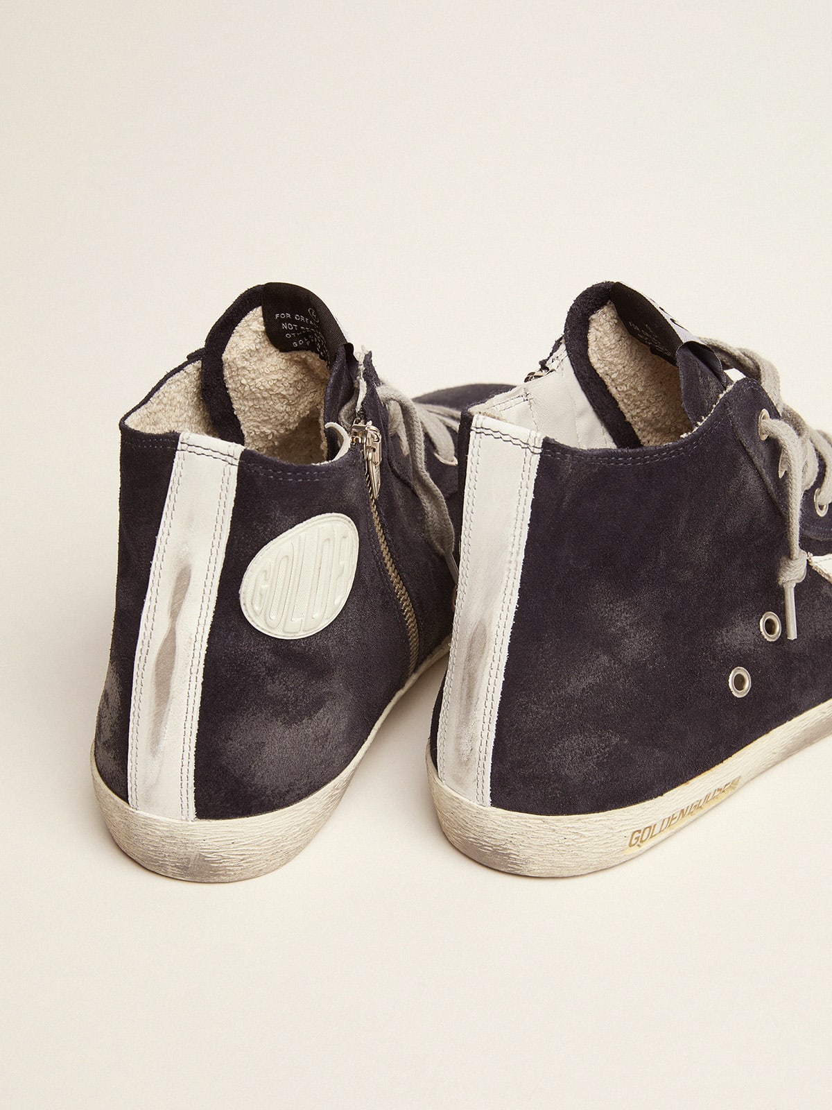 Sneakers Francy in pelle con stella e talloncino in pelle