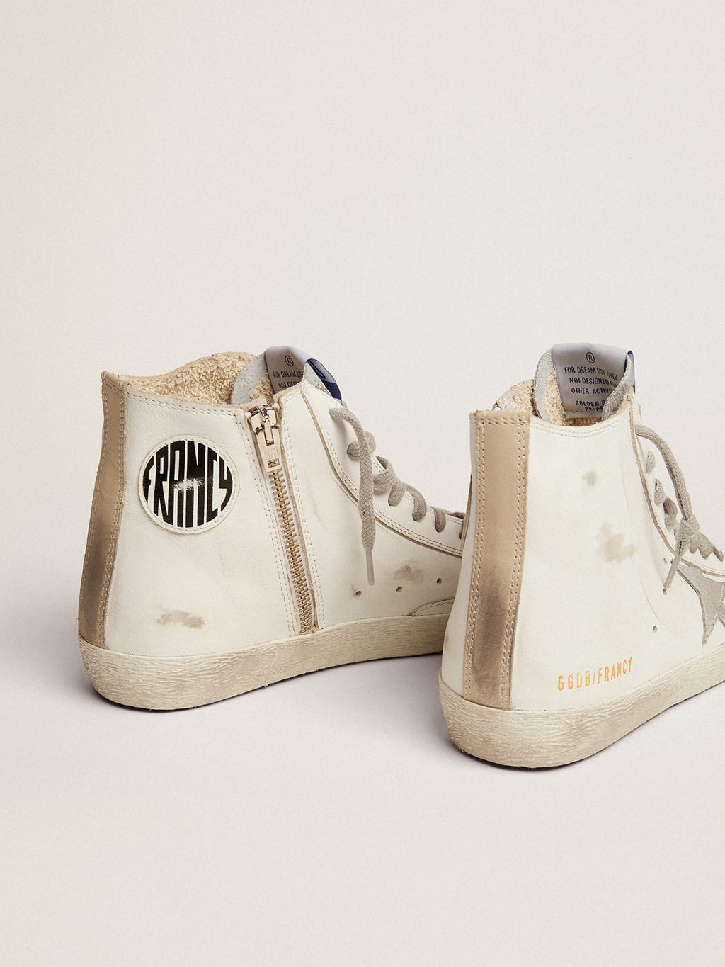 Sneakers Francy in pelle con stella camoscio