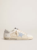 Super-Star LTD con stella azzurra e talloncino in pelle argento