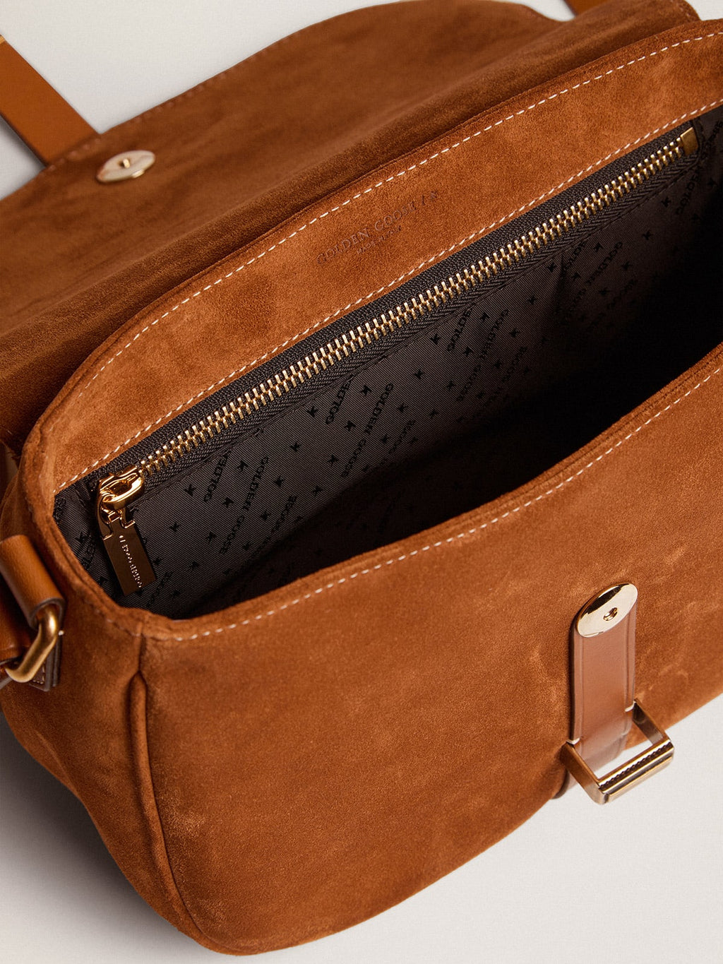 Borsa Rodeo Bag medium in suede color rum