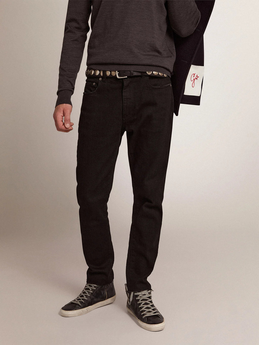 Jeans skinny da uomo neri