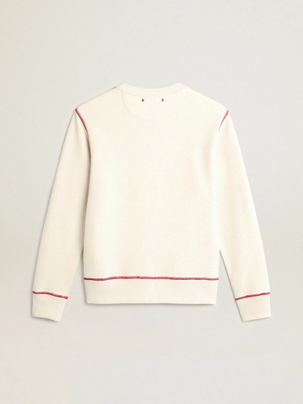 Felpa Donna color bianco heritage con logo CNY