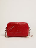 Borsa Mini Star Bag in pelle verniciata rossa e stella ton sur ton
