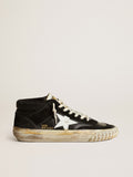 Mid Star Donna in nappa e suede neri con stella in pelle bianca