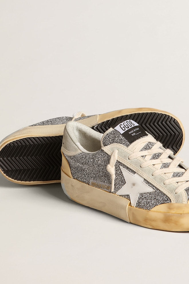 Super-Star Donna LAB con stella bianca e tomaia glitter Swarovski