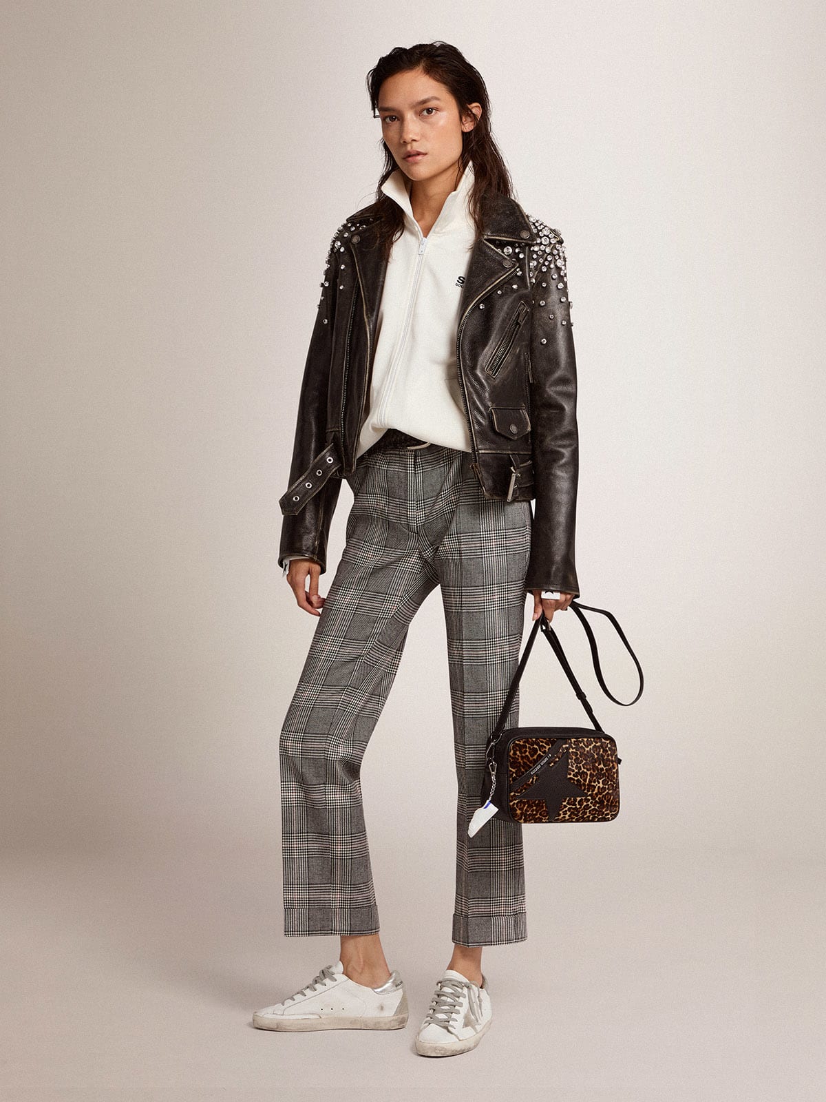 Borsa Star Bag in cavallino leopardato