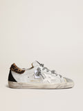 Sneaker Super-Star LAB con stella in pelle bianca e punta in cristalli Swarowski