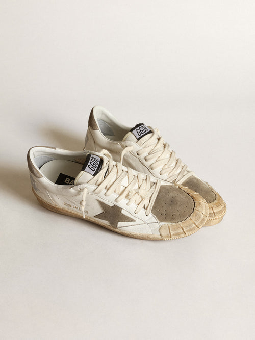 Ball Star Donna LTD bianca con stella e talloncino tortora
