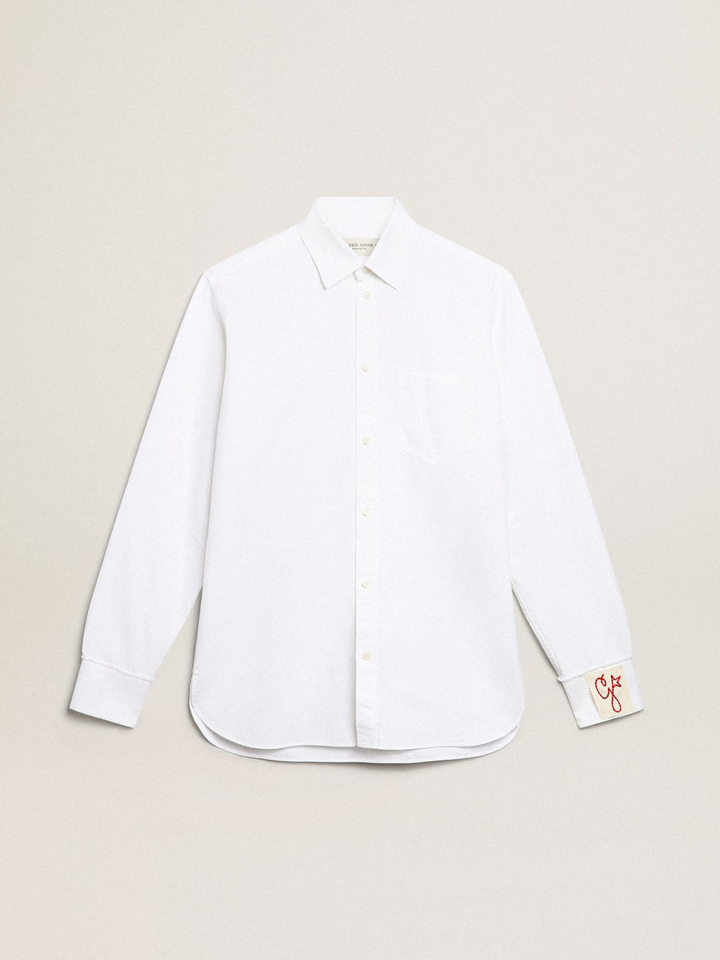 Camicia di colore bianco in cotone