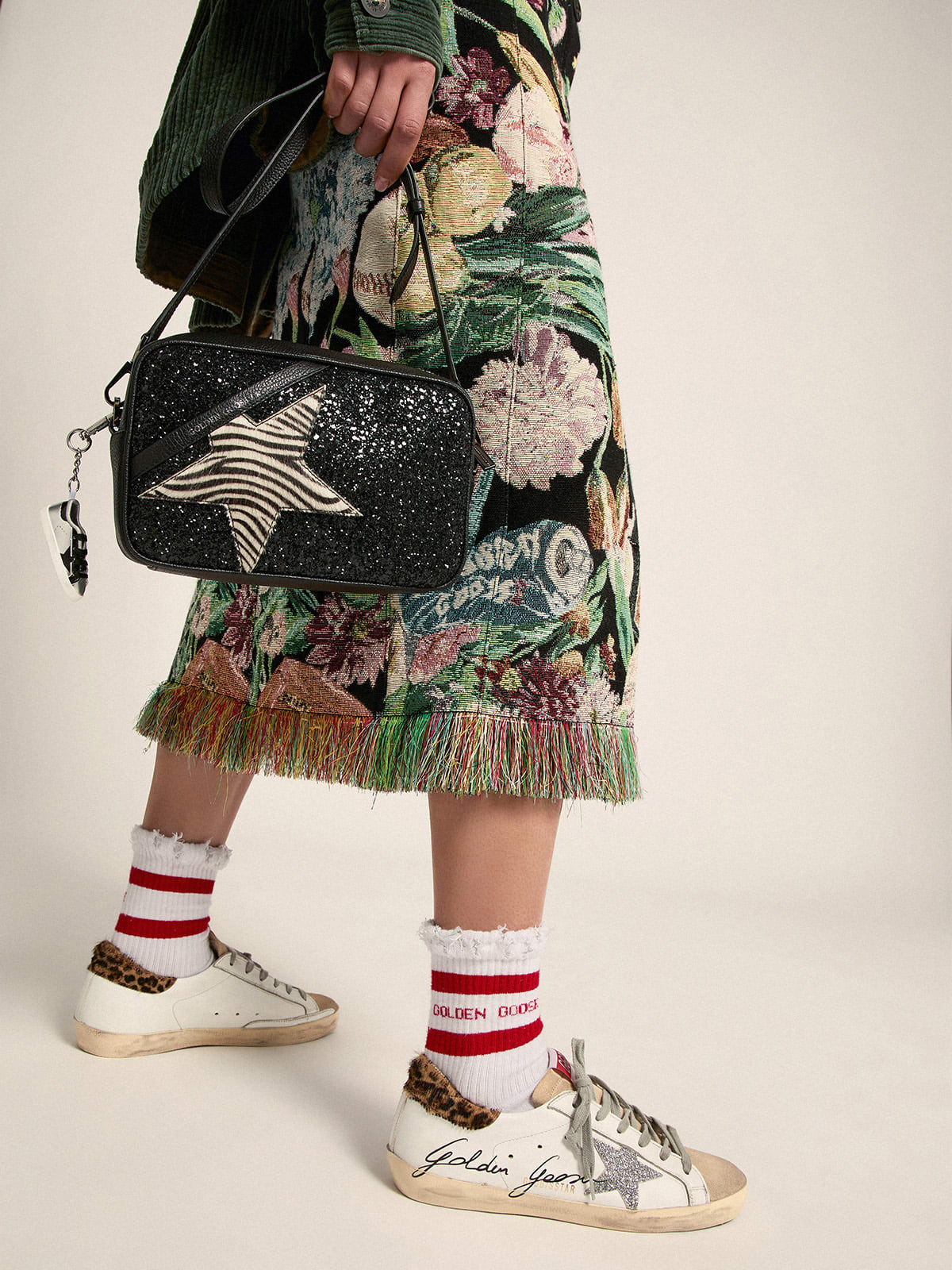 Super-Star con talloncino in cavallino leo e stella in Swarovski