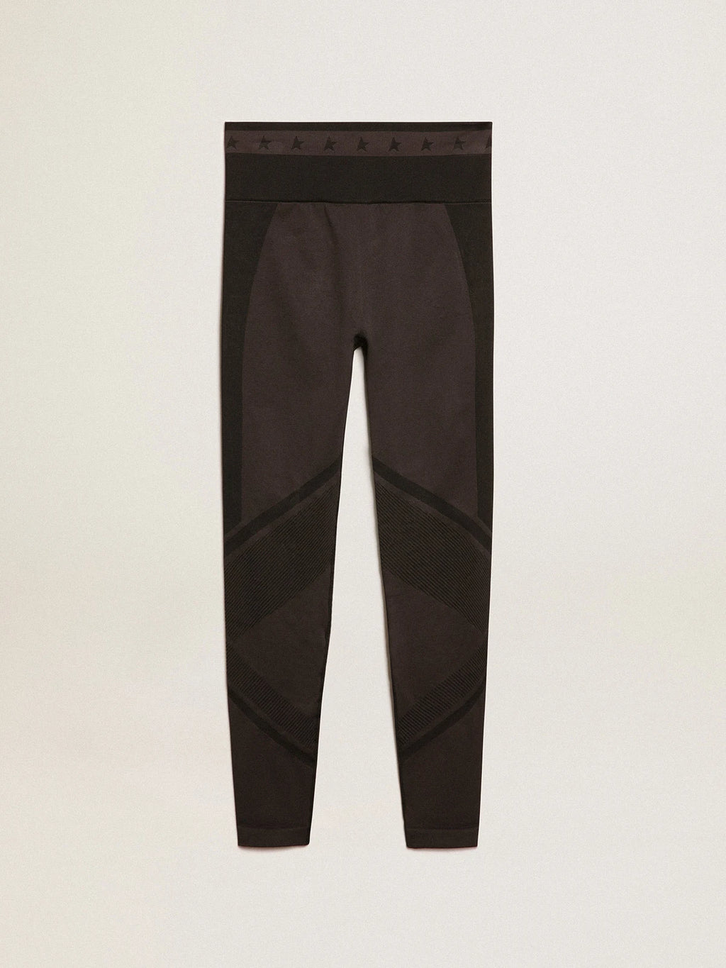 Leggins a mezza cucitura da donna di colore nero