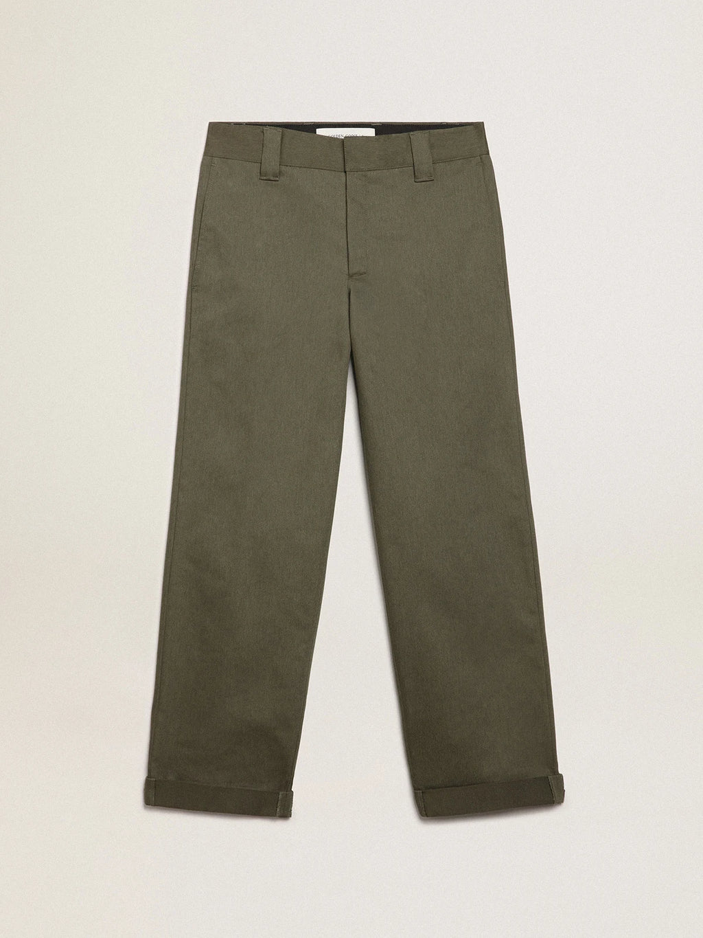 Pantalone chino Golden Collection color verde militare