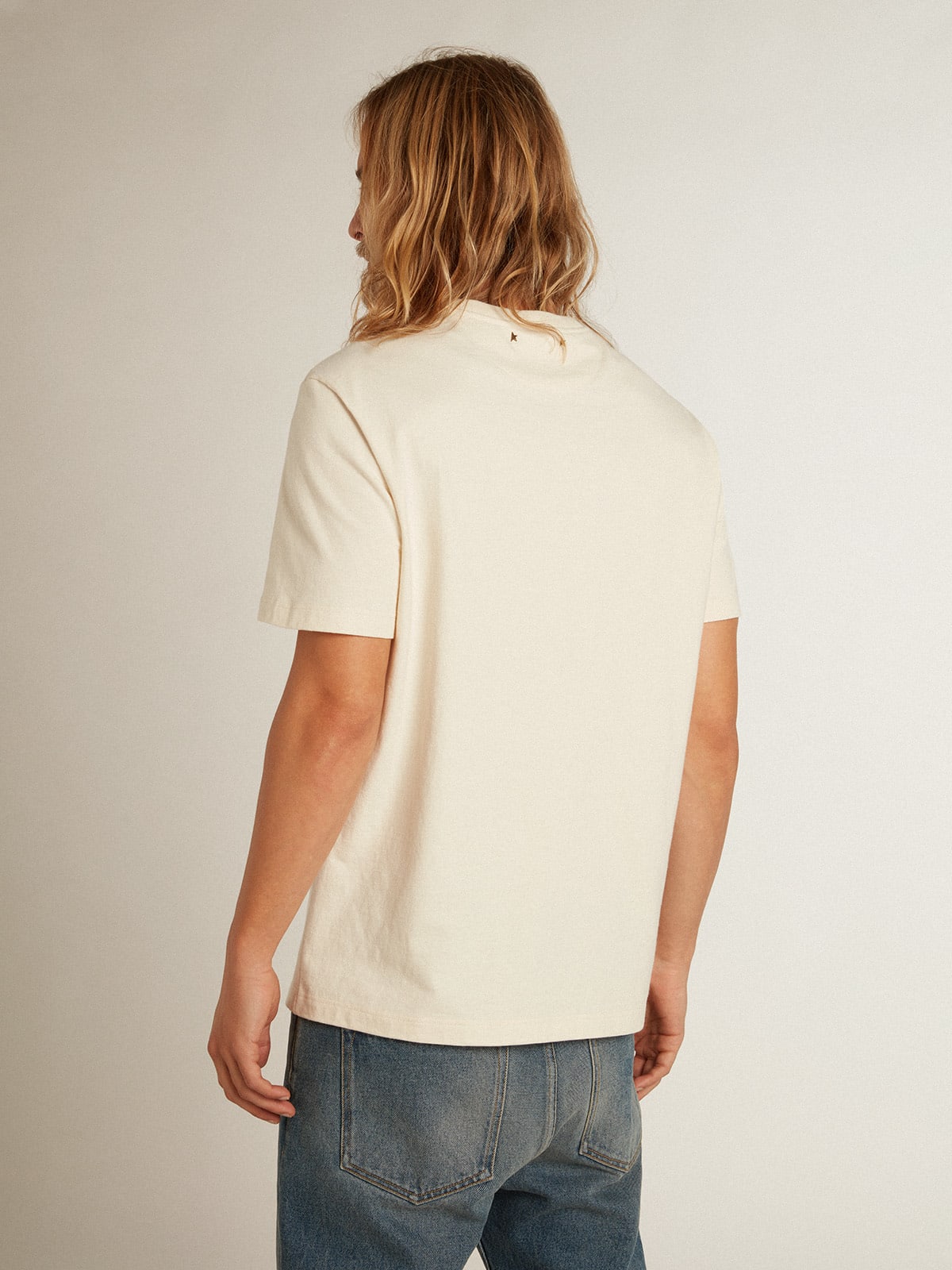 T-Shirt Uomo color bianco heritage con logo CNY