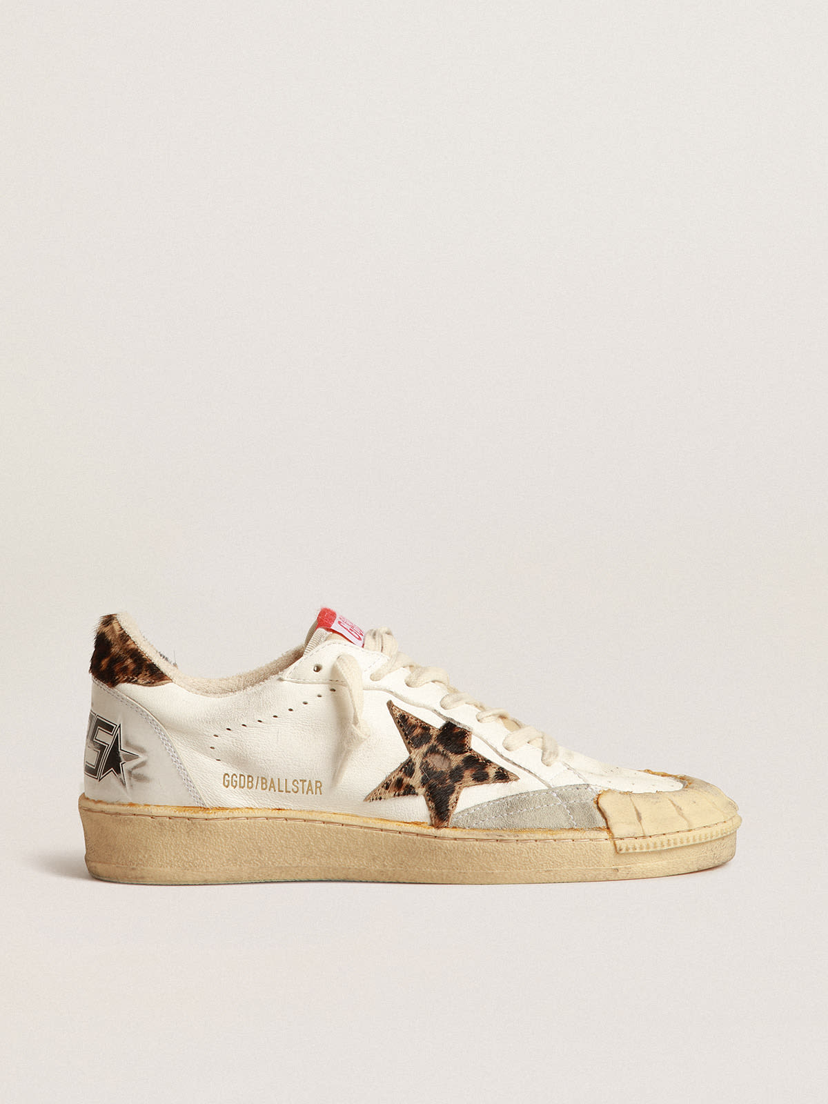 Ball Star in nappa con stella e talloncino in cavallino leo