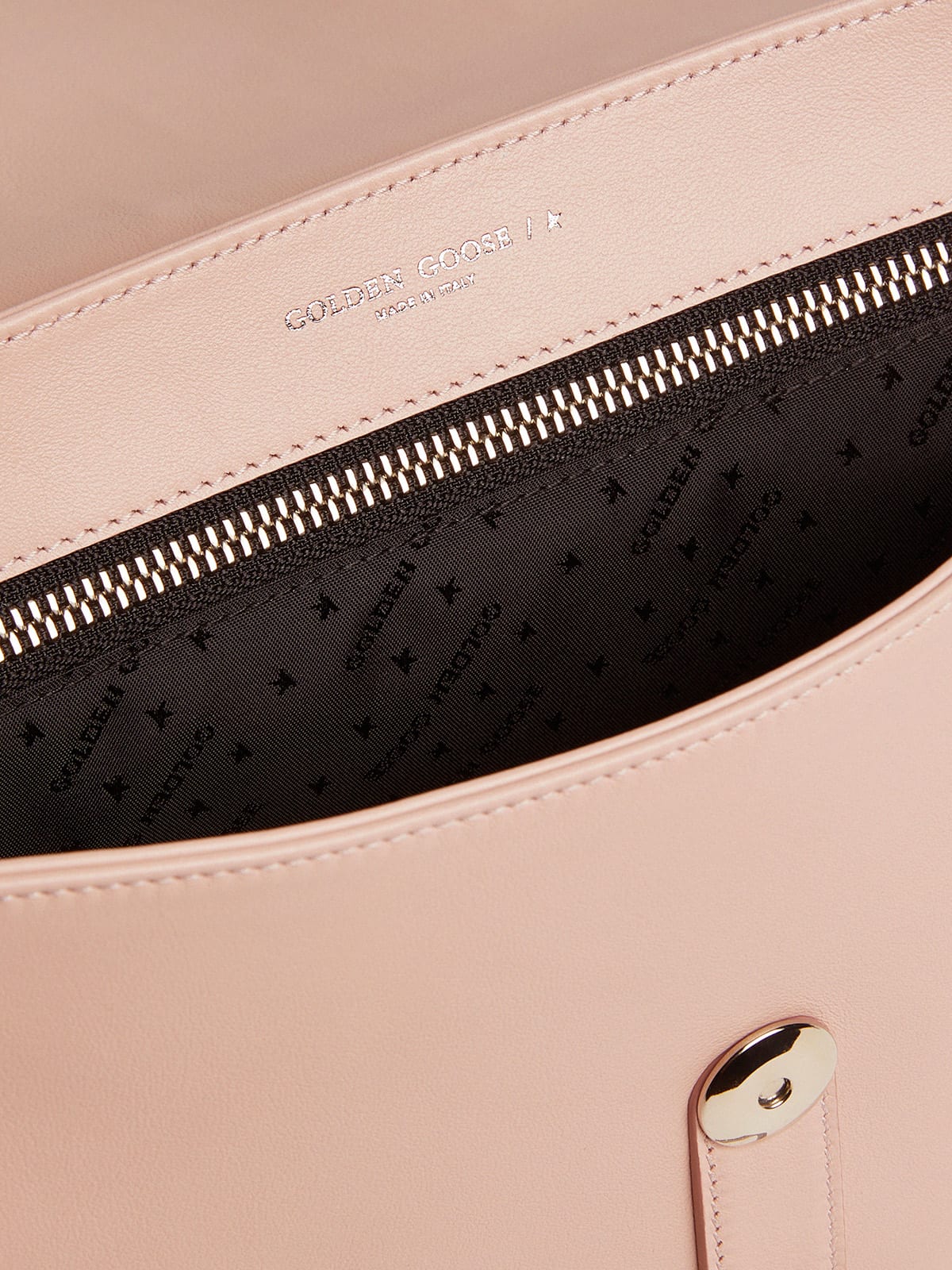 Borsa Rodeo Bag medium in pelle color rosa quarzo
