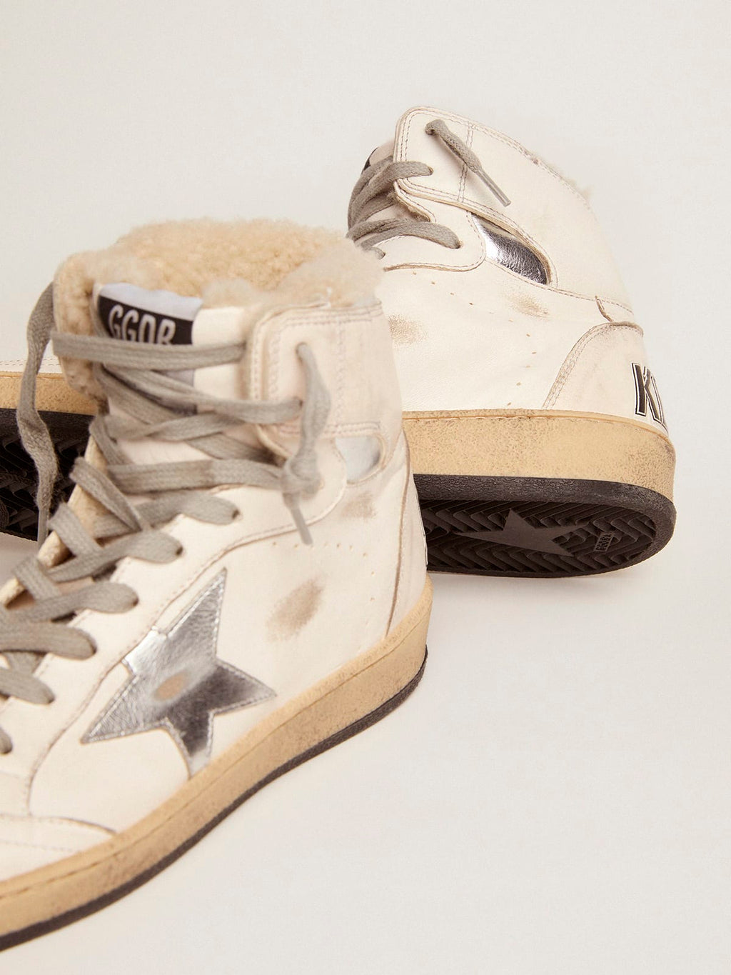 Sneaker Sky-Star donna con firma sulla caviglia e fodera in shearling
