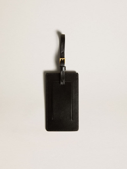 Black luggage tag