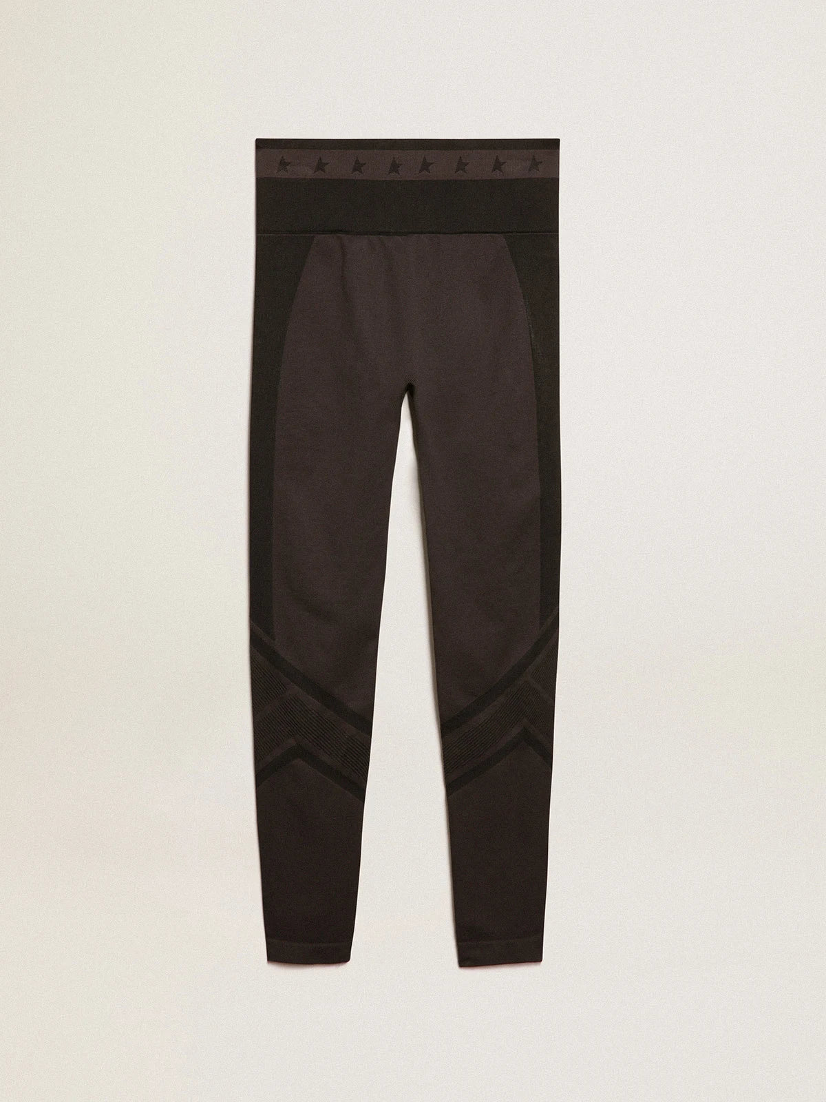Leggins a mezza cucitura da donna di colore nero