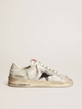 Sneaker Stardan LAB in cavallino e pelle bianchi con stella in suede nero