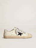 Sneaker V-Star in nappa bianco sporco con stella in nabuk nero