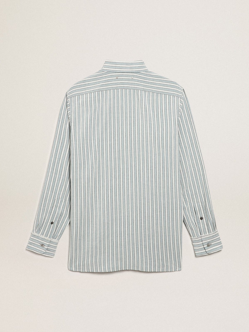 Camicia uomo Collezione Journey con righe di colore acqua