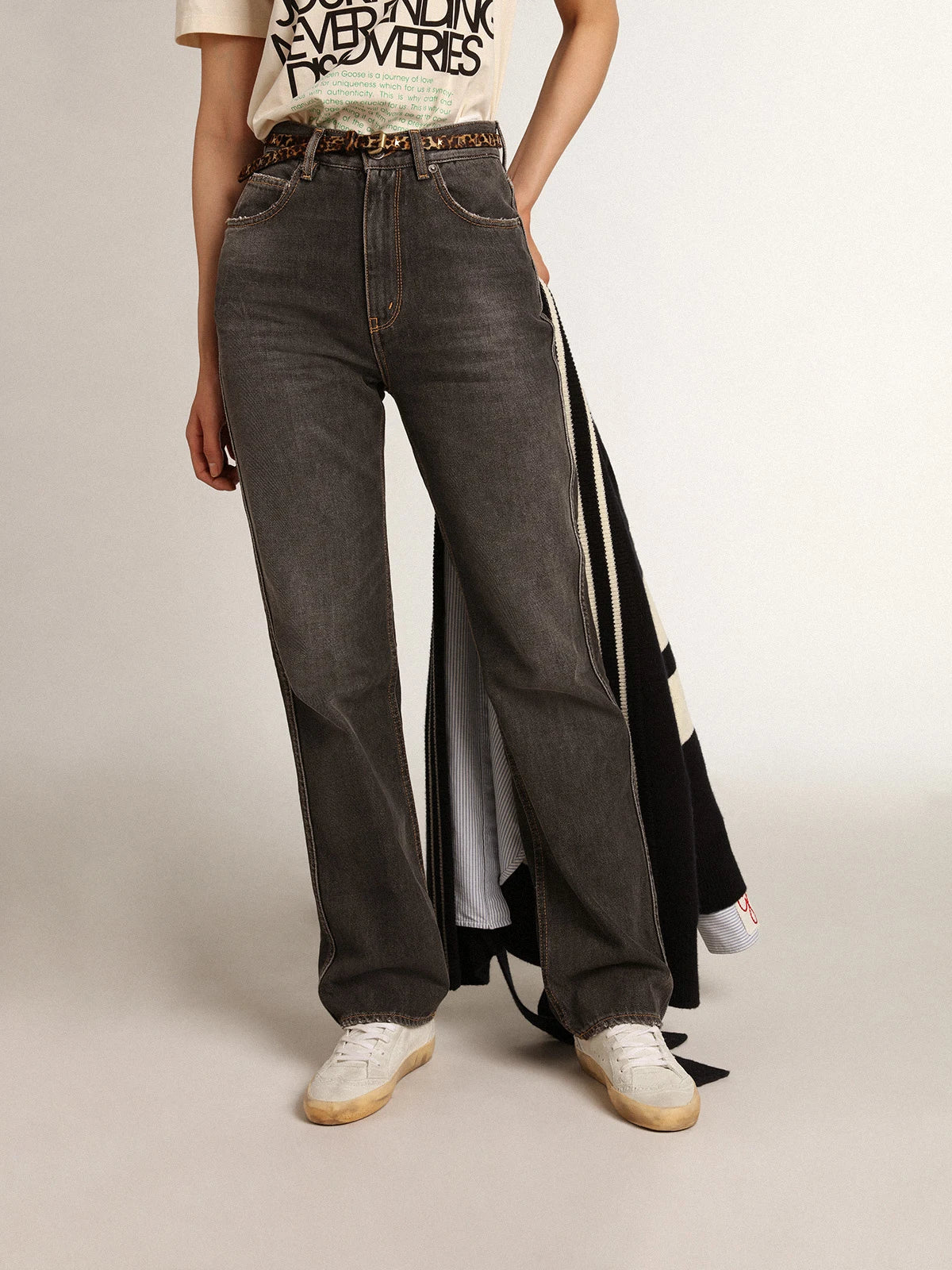 Jeans neri Frida Collezione Journey dall'effetto stonewashed