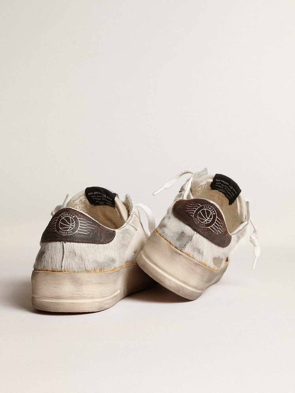 Stardan Donna in nappa e cavallino con stella in suede marrone