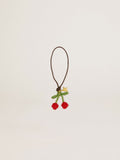 Beaded pendant cherry charm