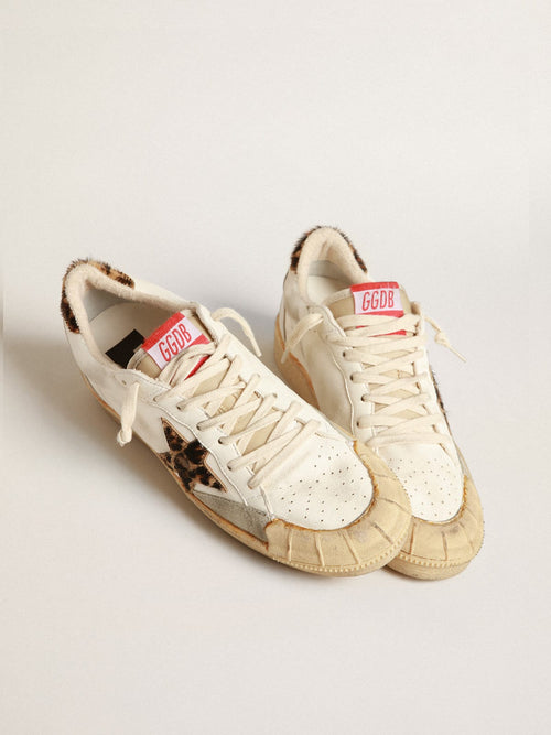 Ball Star in nappa con stella e talloncino in cavallino leo