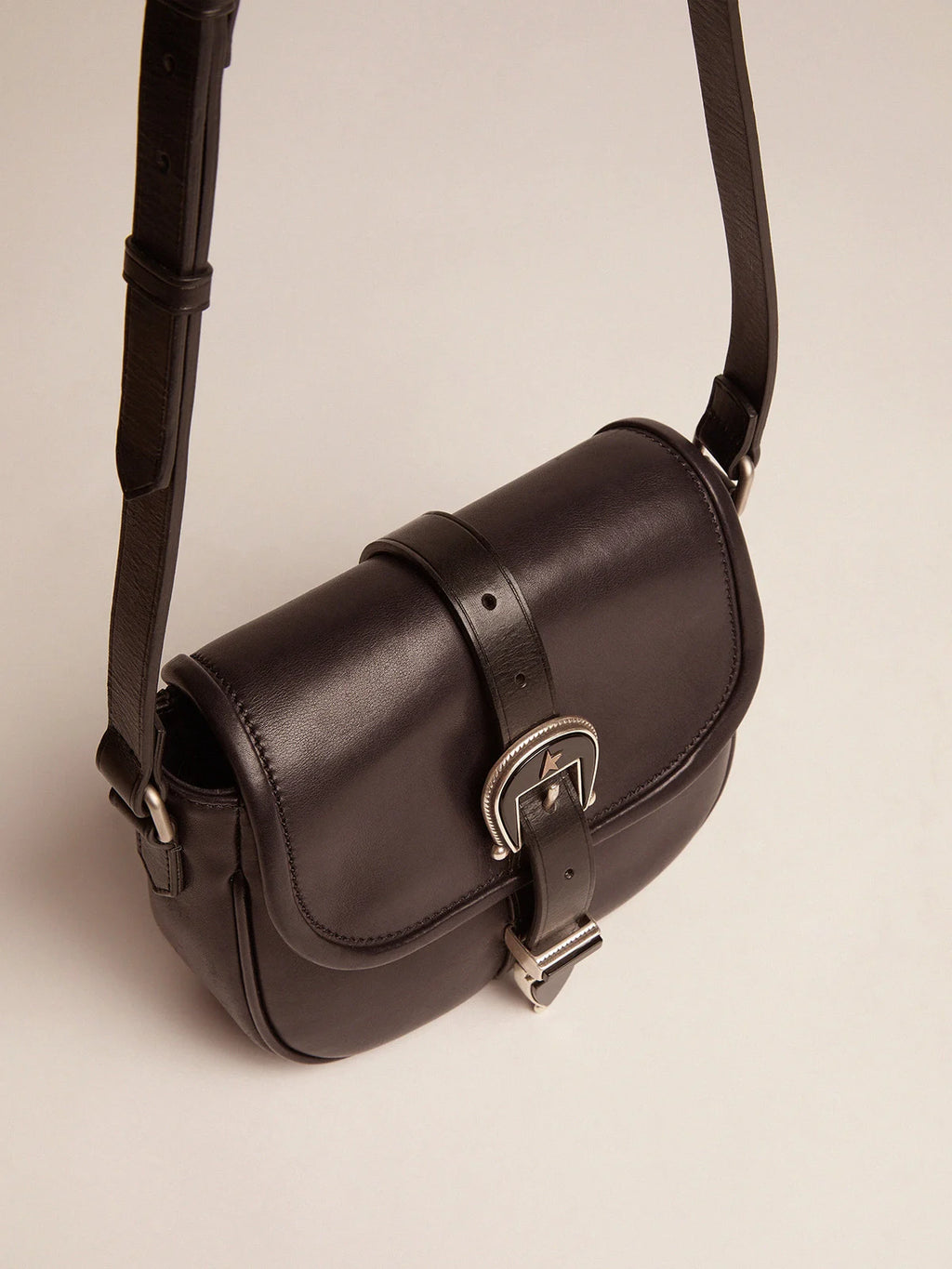 Borsa Rodeo Bag small nera in pelle