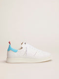 Sneaker Starter LTD bianche con talloncino azzurro