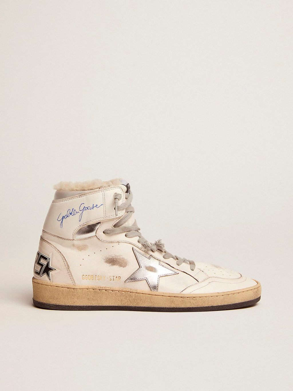 Sneaker Sky-Star donna con firma sulla caviglia e fodera in shearling