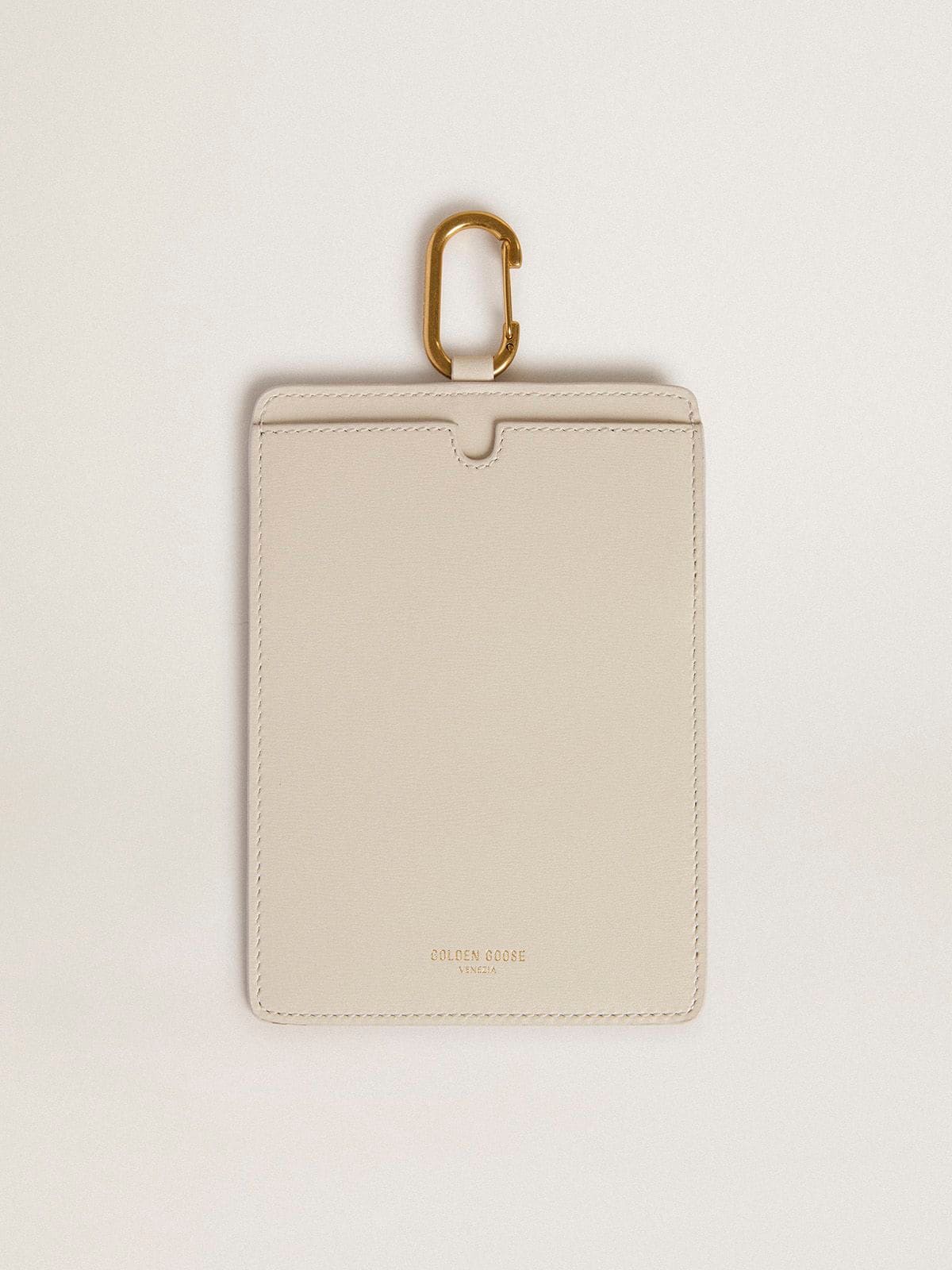 Worn white document holder