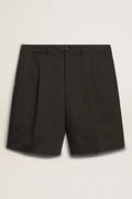 Bermuda in cotone di colore nero