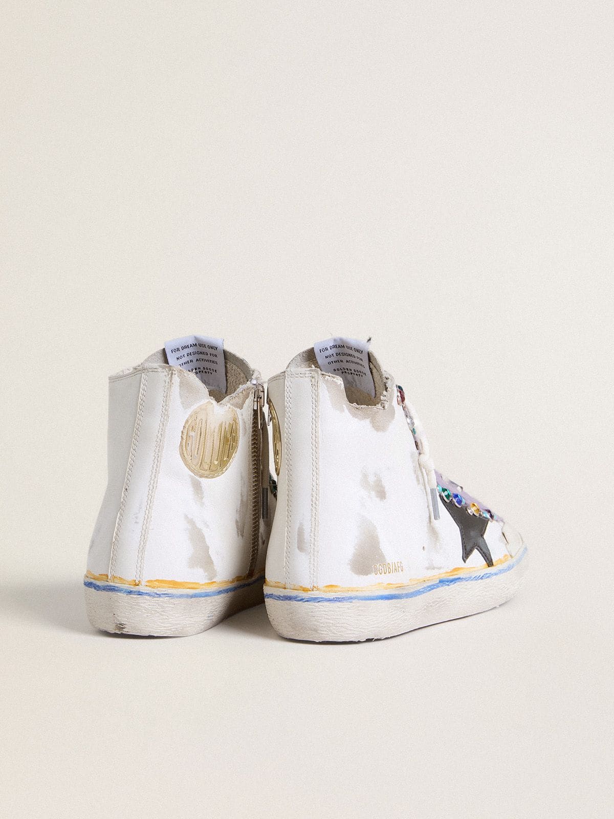 Women’s Francy Penstar LAB with black leather star and multicolor studs