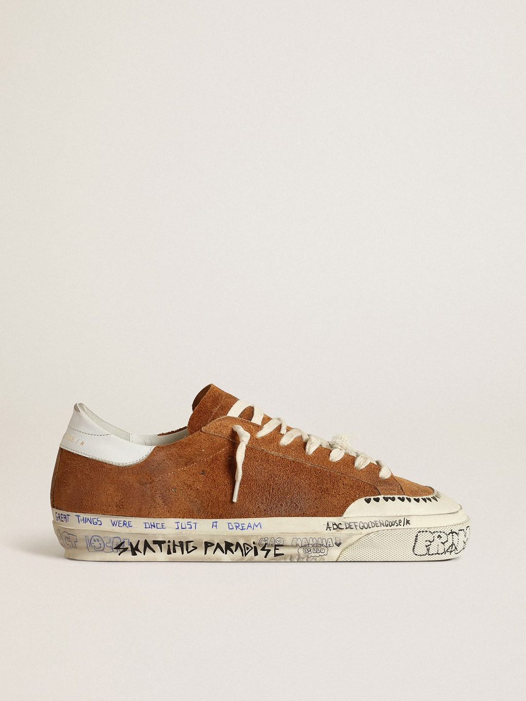Super-Star Penstar Uomo LTD in suede con stella traforata