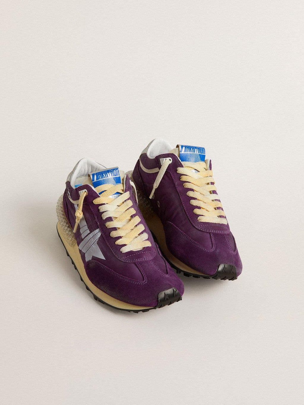 Men’s Marathon with purple nylon upper and white star