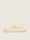 Women's Space-Star Slide slip-ons in white leather