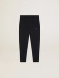 Pantalone jogging da uomo di colore nero con stella sul davanti