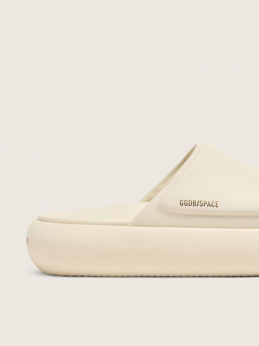 Women's Space-Star Slide slip-ons in white leather
