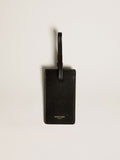 Black luggage tag
