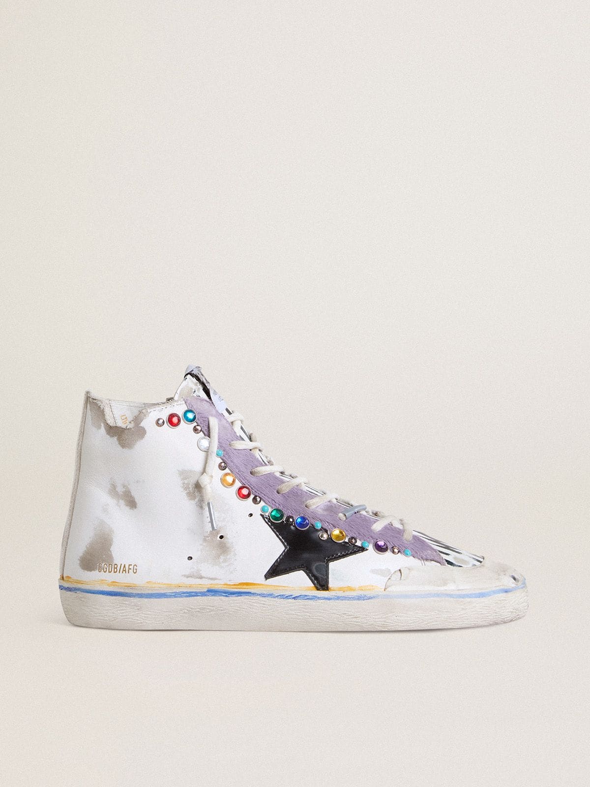 Women’s Francy Penstar LAB with black leather star and multicolor studs
