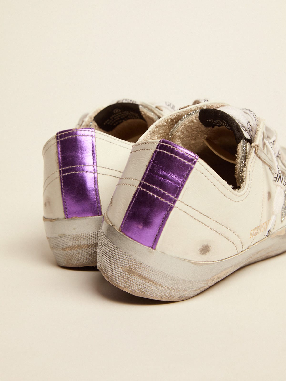 Sneaker V-Star LTD in pelle bianca e cristalli Swarovski